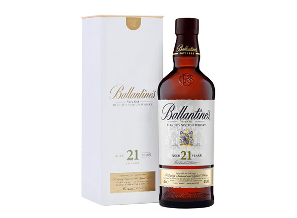 泸州百龄坛威士忌回收百龄坛21年苏格兰威士忌40°Ballantine's进口洋酒700ml行情价格