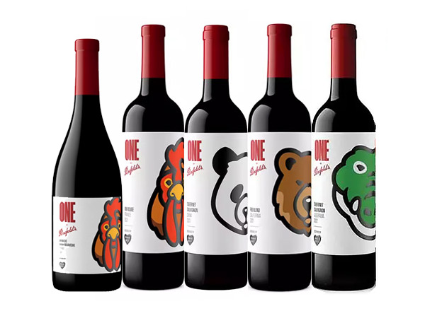 泸州回收奔富红酒奔富一号1号Penfolds ONE潮流联名Human Made中国熊猫加州棕熊法国雄鸡澳洲鳄鱼行情价格