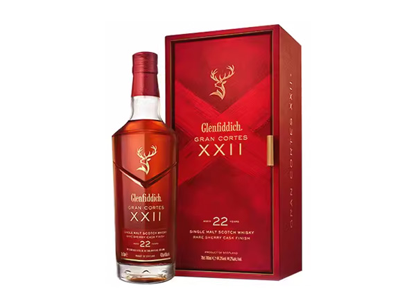 泸州回收格兰菲迪22年璀璨珍藏版威士忌700ml礼盒装Glenfiddich XXII苏格兰威士忌行情价格