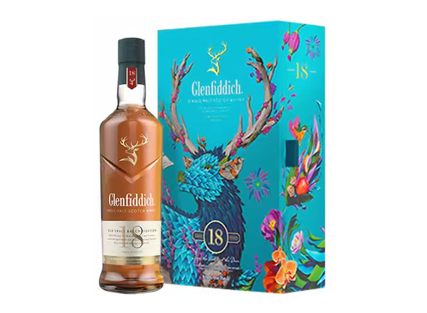 泸州格兰菲迪回收格兰菲迪18年700ml春节礼盒装Glenfiddich苏格兰威士忌