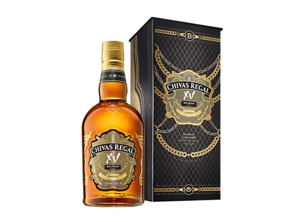 泸州芝华士15年回收Chivas Regal XV Balmain巴尔曼联名限定版700ml苏格兰调配型威士忌洋酒行情价格