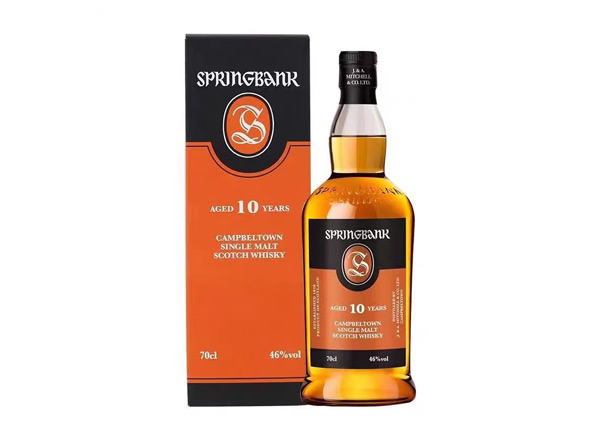 泸州收购云顶10年威士忌SpringBank云顶10年700ml回收洋酒行货行情价格