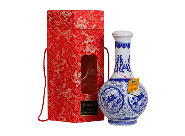 泸州咸亨黄酒回收珍品咸亨三十年花雕酒青瓷瓶盒装绍兴黄酒2.5L